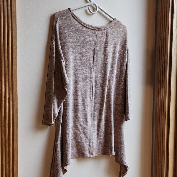 Tan Scoop Neck Angled Jersey Size Large - Picture 14 of 16